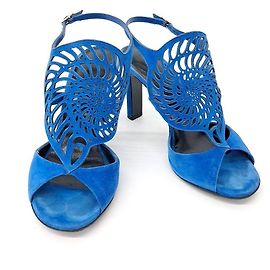 Hermès Suede Sandals Blue