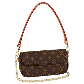 Louis Vuitton Cartera con cadena Ivy Negro