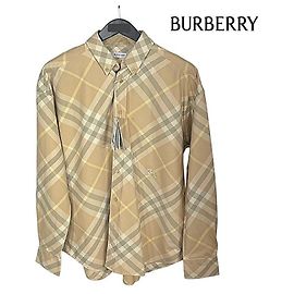 Burberry Camicia oversize in cotone a quadri da uomo Multicolore