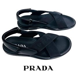 Prada Sandali in nylon da uomo Nero