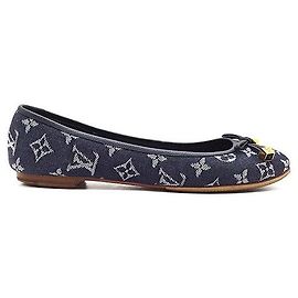 Louis Vuitton Sapatilhas bailarinas em denim Azul