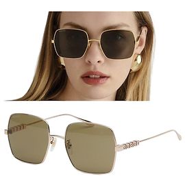 Gucci Gafas de sol de lujo de metal cuadradas oversize Multicolor