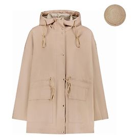 Parka de algodón Moncler Gaillon Beige Naranja