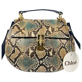 Chloé Borsa a tracolla Python Drew Gold (Medium) Multicolore