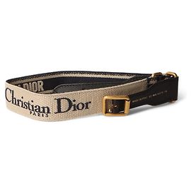 Dior Canvas Signature Logo Embroidered Oblique Belt Multiple colors