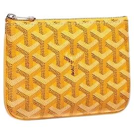 Goyard Pochette Sena Mini Jaune informations du tampon cm cm cm in Multicolore