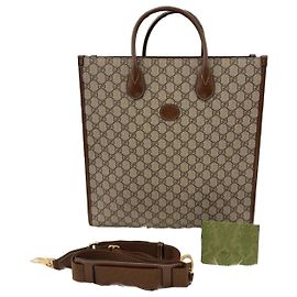 Gucci Tote e bolsa de ombro com logotipo entrelaçado Multicor