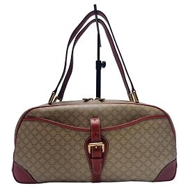 Céline Sac Bowling Macadam Sac à Épaule Marron
