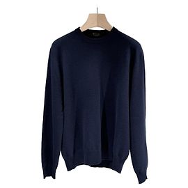 Loro Piana Strickpullover aus Babykaschmir marineblau Blau