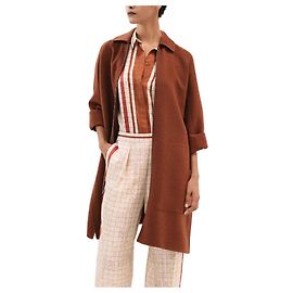 Hermès Zipper Coat Red