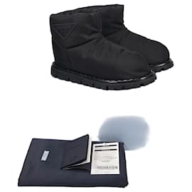 Prada Triangle Logo Nylon Booties Multiple colors