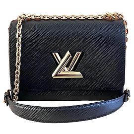 Louis Vuitton Borsa Twist MM Epi Gold Black Nero
