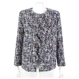 Chaqueta de tweed Chanel Azul