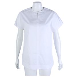 Chemisier à manches courtes Hermès Blanc