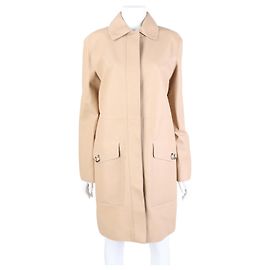 Hermès Leather Coat Brown
