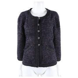 Chanel Tweed Jacket Black