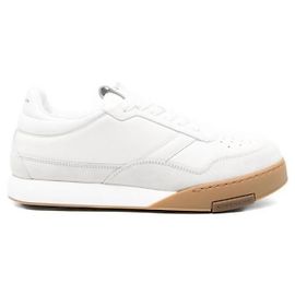Givenchy Leder- und Wildleder-Logo-Sneaker Weiß