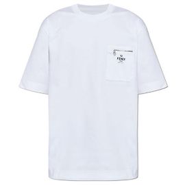 Fendi Baumwoll-T-Shirt Weiß