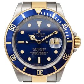 Rolex Orologio Submariner Combination Blu