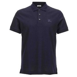 Burberry Polohemd aus Baumwolle Blau