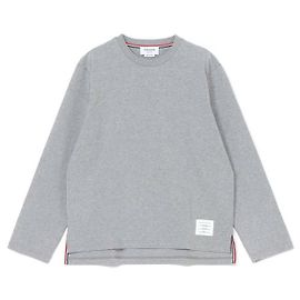 Thom Browne Oversized Jersey Langarm-T-Shirt Braun