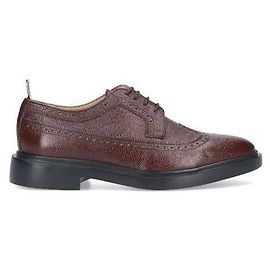 Thom Browne Classic Long Wing Brogue Rubber Sole Red