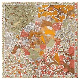 Hermès Lenço Dans les Bras de Selene Multicor