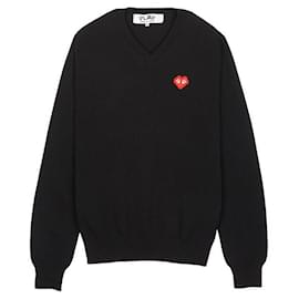 Comme Des Garcons Invader Pixel Gewebtes Strick AZ Schwarz