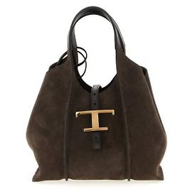 Tod's Mini sac shopper en daim TIMeless Noir