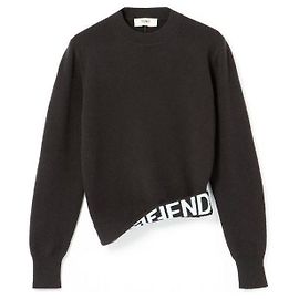 Fendi Cashmere Blend Pullover Sweater Black