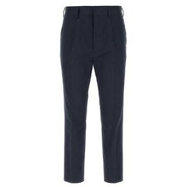 Prada Pantalones de gabardina de algodón Negro