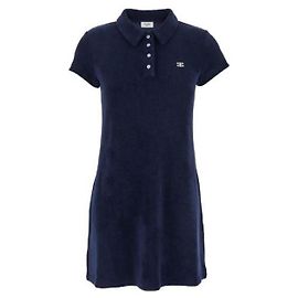 Céline ROBE MINI POLO EN COTON Éponge Bleu
