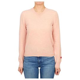 Comme Des Garcons Mini Red Wappen Strickmode für Damen AZ Orange