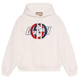 Gucci Moletom de algodão com capuz Multicor