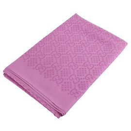 Gucci GG Diamond Check Print Seidenschal Pink
