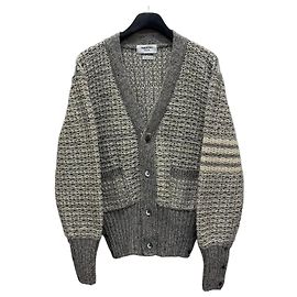 Thom Browne Klassischer Mohair-Tweed-Cardigan Braun