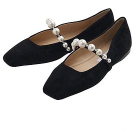 Jimmy Choo Chaussures plates en daim Multicolore