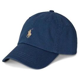 Ralph Lauren Boné Chino com bordado do logotipo Pony Azul