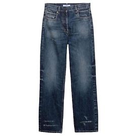 Prada Straight Leg Washing Denim Jeans Blue