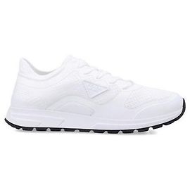 Prada Baskets en maille Frax Blanc