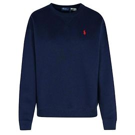 Ralph Lauren Fleece-Sweatshirt mit besticktem Pony-Logo Blau