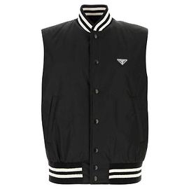 Prada Chaleco de Re-Nylon Negro