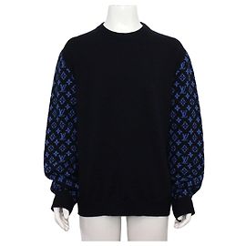 Louis Vuitton Monogram Mix Kaschmir Strickpullover für Herren Mehrfarben