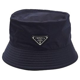 Prada Bob en nylon pour hommes Navy Bleu