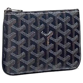Goyard Mini Pochette Clutch Navy Noir