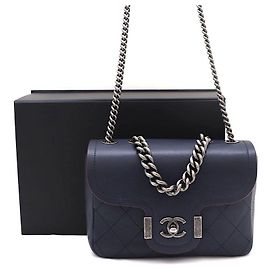 Bolsa Tote e Bolsa Transversal Chanel CC Chain Azul
