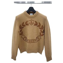 Burberry Woll-Kaschmir-Pullover mit Eichenblatt-Wappen Mehrfarben