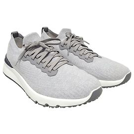 Brunello Cucinelli Zapatillas Runner de punto de algodón gris Castaño
