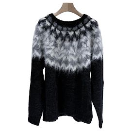 Céline Gebürsteter Alpaka-Wollstrick (A+/XL) Braun
