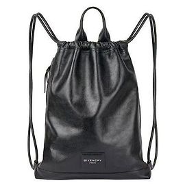 Givenchy Antigona Stamped Backpack in Grained Shiny Leather Black